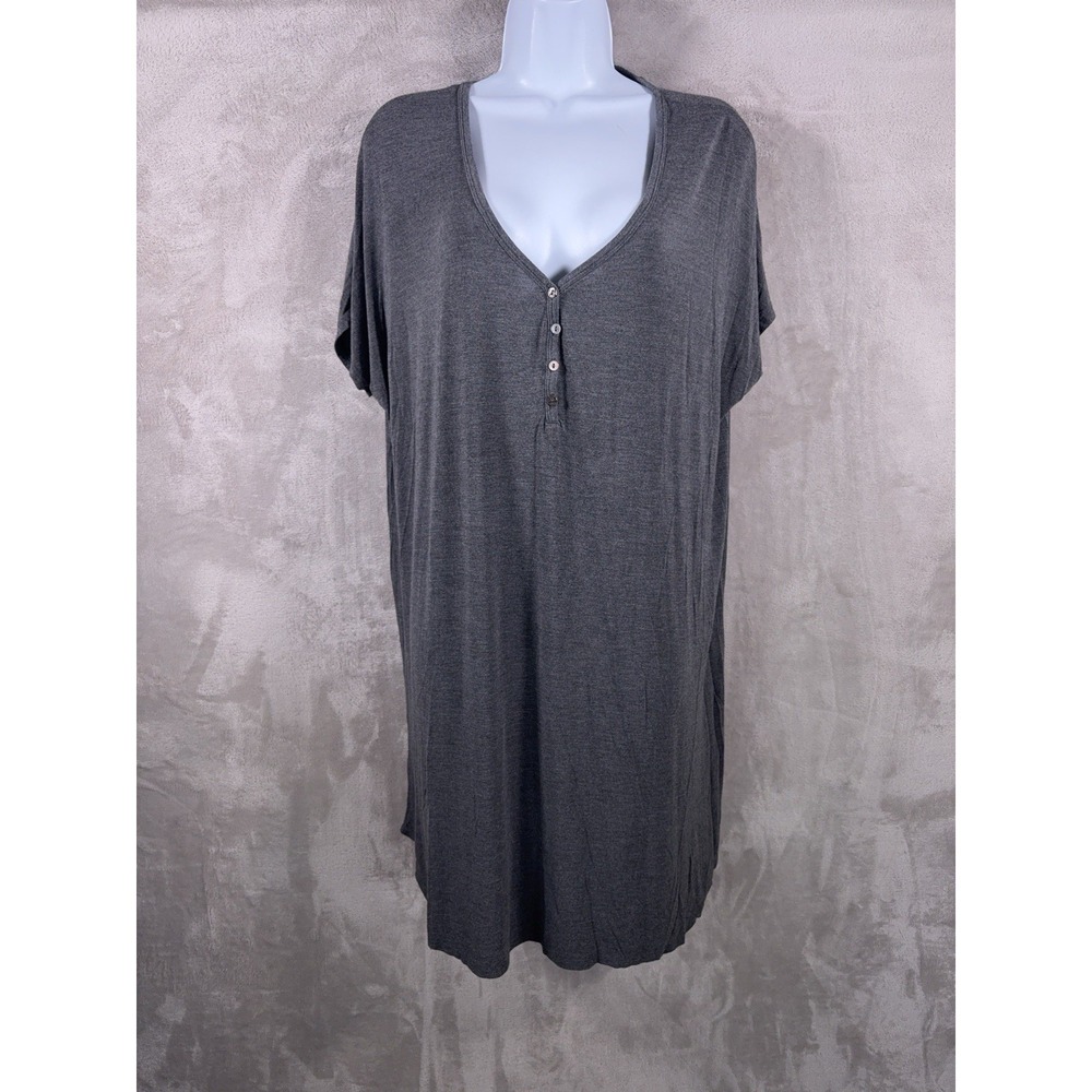 Hatch To Hospital Box Dress Womens One Size Gray Maternity Oversized Relaxed